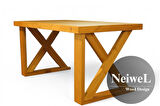 Neiwel Wood Doğal Ahşap Çalışma ve Ofis Masası-80cm-140cm