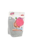 Wellmop Mikrofiber Düğmeli Saç Havlusu Gri