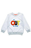 Out Baskılı Erkek Çocuk Sweatshirt
