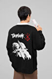 Berserk Baskılı Unisex Oversize Anime Sweatshirt