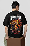 Müzik Grubu Pantera Baskılı Unisex Oversize Tişört