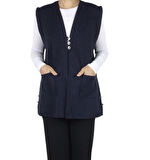 KADIN ÖNÜ ÜÇ DÜĞMELİ KISA MEVSİMLİK YELEK