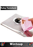 Özel Seri Ocak Yağ Kir Koruyucu İz Bırakmaz Dayanıklı Kolay Temizlenir 4'lü Alüminyum Ped Seti