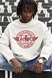 Rock & Roll AC DC Yazılı Unisex Oversize Will Never Die Sweatshirt