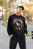 Kiss Rock Metal Baskılı Unisex Oversize Müzik Grubu Sweatshirt