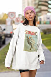 Futbolcu Zidan İkonik An Baskılı Unisex Oversize Sweatshirt
