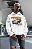 Freeway Iron Hearts 89 Baskılı Unisex Oversize Araba Hoodie