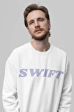 Reputation Yazılı Unisex Oversize Şarkıcı Taylor Swift Baskılı Sweatshirt