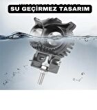 Point 2.5 Inç Araç Motosiklet Far Led Spot Beyaz Sarı Sürüş Lambası Iki Renk Baykuş Far