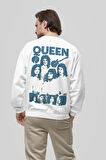 Queen Baskılı Unisex Oversize Müzik Grubu Sweatshirt