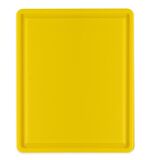 Türkay Plastik Oluklu Polietilen Kesim Tahtası Sarı 26,5x32,5x1 cm