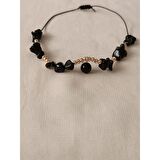 Oniks Taşlı Halhal / Bileklik- Anka Gemstone