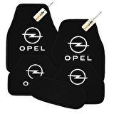 Siyah Renk Opel Logolu Araç Halı Paspas Seti – 5’li Kaymaz Oto Paspas Takımı