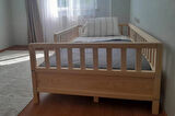 Montessori Çocuk Karyola - Montessori Yatak - Ahşap Karyola - 45 cm Korkuluklu - oppipo56