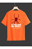malkoçbey spirint baskılı oversize unisex basic t-shirt
