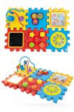 Eğitici Küp Ve Puzzle Bul Tak Oyunu Aynalı Zeka Geliştirici
