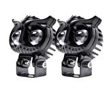 60w Özel Tasarım Owl Motosiklet Amber-beyaz Sis Lambası