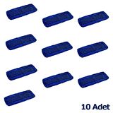 Ekol Orlon Nemli Palet Tablet Toz Toplama Statik Mop - Mavi - 80 Cm. - 10 Adet