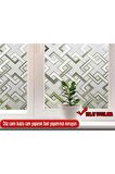 75 Cm X 10 Metre Buzlu Statik Yapışkansız Kumlama Cam Folyo Ev Ofis Duşakabin Desenli Cam Filmi