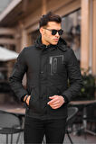 Outdoor Su,soğuk,rüzgar Geçirmez Içi Kürklü Elyaf Dolgulu Softshell Erkek Dağcı,kampcı,kayakcı Montu