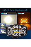 240W  Offroad 12-24 Volt Oval Spot Far Oto Çalışma Lambası ATV Traktör