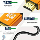 Oykutech HDMI 2.1 Kablo – 3 Metre, 8K Çözünürlük ve Yüksek Performans