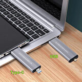 OYKUTECH M2 SSD Kutusu Dual Protokol NVME/Ngff 10Gbps 