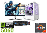 Ultra Hızlı Gaming Seti: Ryzen 7 5700 + RTX 5060 | 200Hz Monitör
