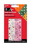 2'li Pembe Beyaz Cupcake Baskılı Saten Kurdele 2,5 cm 2+2 mt 135 074