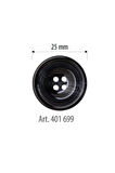 Büyük Boy Siyah Düğme 6 Adet 25 Mm, Etek, Kazak Düğmesi 401 699