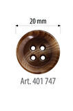 Kahverengi Düğme 6 Adet 20 Mm, Etek, Kazak Düğmesi 401 747