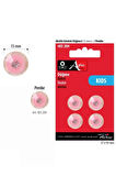 Simli Pembe Renk 4 Adet 15 mm Bebek Düğme, Bebek Kazak, Yelek, Gömlek Düğmesi 403 204
