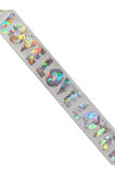 Love Baskılı Aşk Yazılı Parlak Hologramlı Saten Kurdele 2,5 cm 1 mt