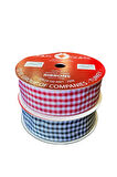2 Makara Kırmızı Ve Siyah Pitikare, Ekose Kurdele, Paketlik Kurdele 2,5 Cm 5 5 Mt 115089/115085