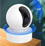 Kablosuz şarjlı 360 Derece Gece Görüşlü IP Wifi Akıllı Ev Güvenlik Bebek Kamerası cloud strorage