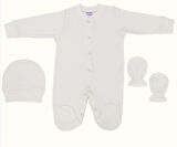 Sonem Bebe..3 Parça Yenidoğan Penye Tulum Set