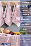  Pamela 6'lı 30x55 cm el & yüz havlu seti ve mutfak havlusu