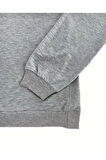 Erkek Paris Baskılı Yarım Fermuarlı Oversize Sweatshirt