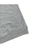 Erkek Paris Baskılı Yarım Fermuarlı Oversize Sweatshirt