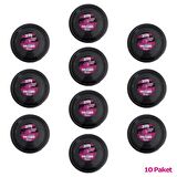 Roll-Up Kullan At Renkli Siyah Parti Davet Plastik Tabak - 22 Cm. - 25 Adetlik 10 Paket