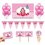 Kişiye Özel Bebek Mevlüt Süsleme Seti Pembe
