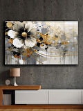 Soyut yağlı boya görünümlü  kanvas tablo 80x120 cm