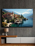 Soyut yağlı boya görünümlü  kanvas tablo 80x120 cm