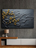 Soyut yağlı boya görünümlü  kanvas tablo 80x120 cm