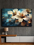 Soyut yağlı boya görünümlü  kanvas tablo 80x120 cm