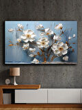 Soyut yağlı boya görünümlü  kanvas tablo 80x120 cm