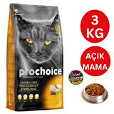 Pro Choice Kısır Kediler için Tavuklu Açık Kedi Maması 3 Kg