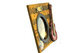 Dekoratif Metal Çerçeve Gitar Dekorlu Vintage Ev Ofis Hediyelik
