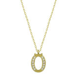 925 Ayar Gümüş Ö Harfi Kadın Gümüş Kolye