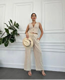 Kadın keten pantolon